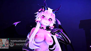 Yukari Succubus Roki Halloween mmd r18 dance 3d hentai ahegao milf bdsm