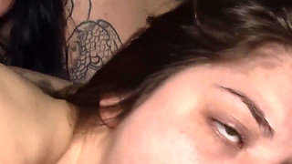 Keila Got Creampied and Steff Wanted to Swallow My Cum! Double Blowjob