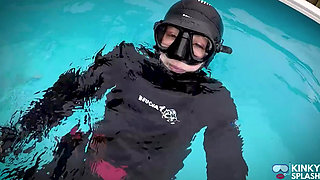 Thick 8mm Beauchat Wetsuit Buoyant Tease Session