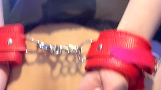 Amateur Submissive Teen Rides Dildo