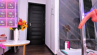 Stacked brunette goes solo toys and masturbation