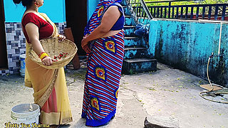 Desi Family Threesome Sex, Step Son in Law Sex with His Step Mother in Law and Wife