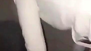 Wife Creampied Then Fucks Husband in Public Restroom