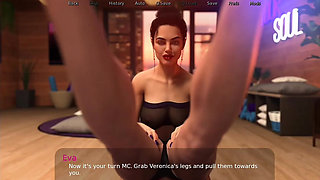 Hot Mature Landlady Does Spicy Yoga with Tenant - Bulge Tease & Flexible Poses