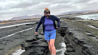 Pissing Outdoors Compilation on the Beach