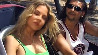 Busty Blonde Lydia Is with Two Guys Outdoors Having Sex - Private Porn Sex Videos