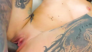 Gonzo Style Anal 3some 2on1 DP Wild Fuck