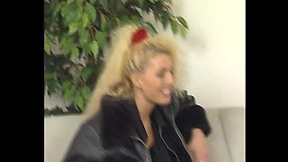 German Blonde Casting Fuck - Suzette Dale Doggy Style in Stockings