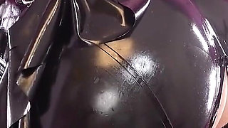 Fetish MILF Solo Orgasm Masturbation Free Pon Video Latex Girl with Big Natural Boobs