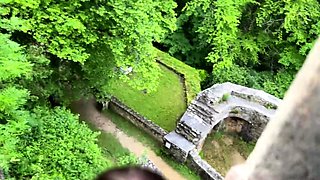 Pornstar beauty finds the perfect spot for hot public fuck