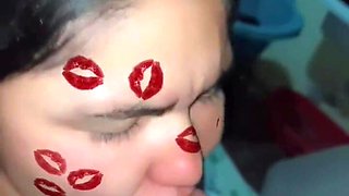 Deep-throating on Snapchat