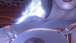 Horny Angel Riding Thick Human Cock