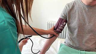 Sexy Nurses Cant Resist Patient's Cock with Kayleigh Davis