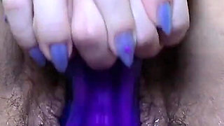 Alien Dildo Stretches My Fat Hairy Pussy, Leaves Huge Mess & Leads to Amazing Orgasm