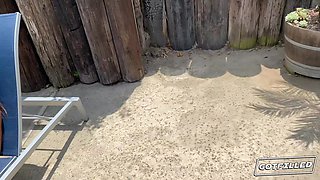 SunTanned Babe Begs For My Thick One-eyed snake So I Came To Provid