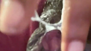 Rubbing My Pussy Threw My Pants Dripping Wet Orgasms