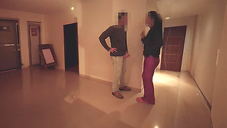 Hotwife Fucked at Building Party - Cum in Mouth