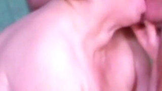 Fat redhead grand stepmother fucks young grandson and gets cumshot