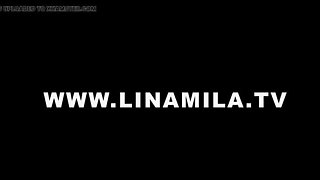 German amateur quickie with Lina Mila! Big ass teen gets a creampie after sloppy POV blowjob & riding