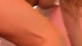 Sexy blonde MILF in lingerie in doggy anal sex