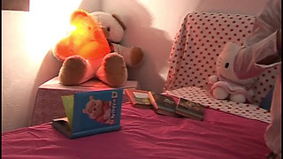 Stepdaughter Masturbates While Watching Stepdad Fuck the Maid