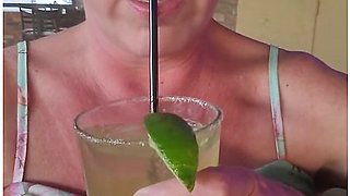 Titty slip in a public bar