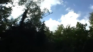 Slut Gets Fucked Hard in Car and Outdoor by Multiple Guys