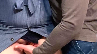 Perv Stepbrother Rubbing My Pussy in Subway