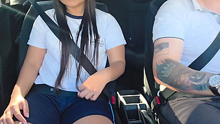 My teacher gave me a ride after class and he kept touching me