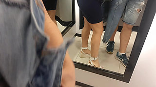 A Sexy Stranger Asked Me to Look at Her in the Fitting Room.