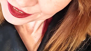 CFNM Leather Clad MILF JOI with Count Down