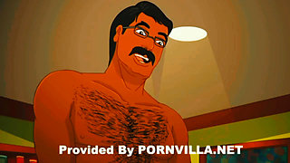 Beautiful Sati Savita Bhabhi cools her brother-in-law's cock with her pussy juice