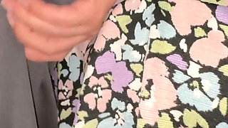 She Grabs the Penis of a Stranger with a Huge Erection.