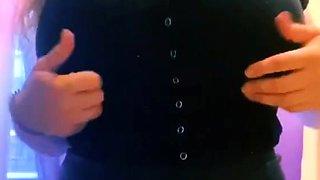 Big boobs milf masturbates with her dildo