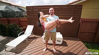 J-Macs Massive Cock Bursts from the Cooler as Gorgeous Kylie Martins Stunning Cur