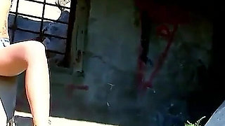 Skinny teen Susi Gala is fucked by two big cocks while shooting