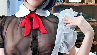 Japanese Teen Caught Nerd Guy Jerking