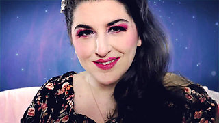 Pink Lipstick on Plexiglass Asmr