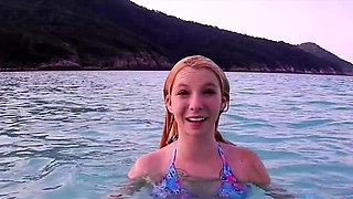 Blonde With Natural Big Boobs Loves Putting A Toy In Her