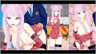 [hentai Game Koikatsu! ]have Sex With Big Tits Vtuber Tanaka Hime.3dcg Erotic Anime Video