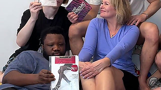 Mature Pantyhose Slut Diana Gets DP in 5 Man Gangbang