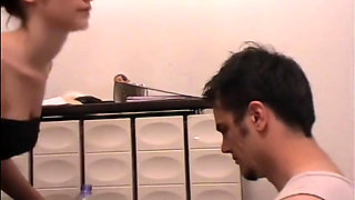 Slave Richie serves as spittoon