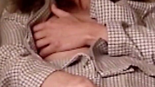 Beautiful Stepmother Smoking Through Her Big Hairy Pussy, She Smiles and Inserts Her Fingers