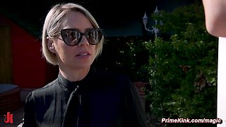 Stepmom teaching teenager bondage sex