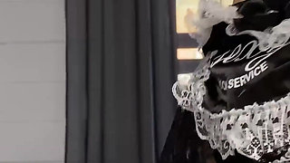 Sexy Maid Deepthroats Boss's Big Dick and Hard Fucks Till Cum on Ass POV
