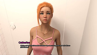Grandma's House - Gameplay - Roleplay -glory Hole - Ebony Granny Sucks Cock in Public Toilet Stall
