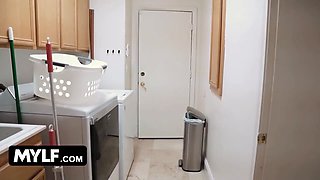 Innocent stunner Karma Rx gets bound up and anal screwed by stud and his big boobed wifey Erin Everheart - mylf