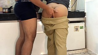Step Mom Fucked Hard in Kitchen by Step Son - Big Ass Indian MILF Cheating on Husband