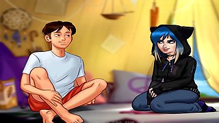 Cartoon summer saga making out with Eve in part 120