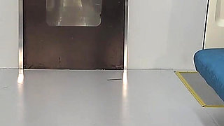 Flash Panties and Pussy, Miniskirt Student Uniform Girl Teases with Grin Male Office Worker on Train and Leads Him to Fap